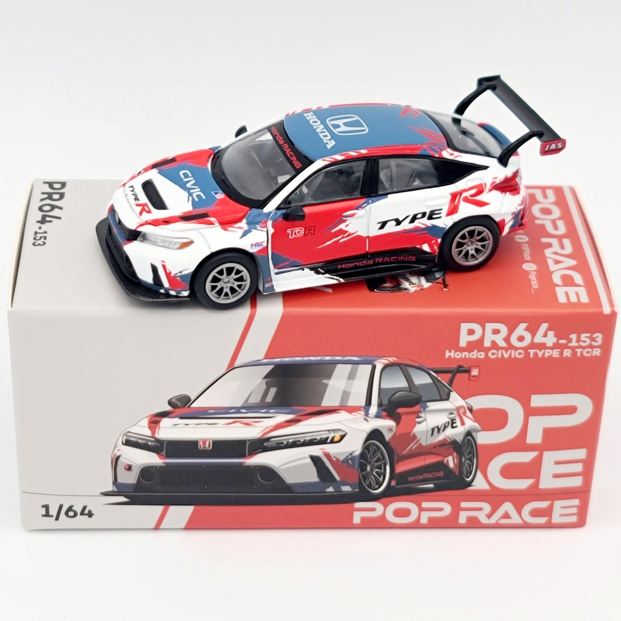 Pop Race Honda Civic Type R TCR - 1:64 (2025 Limited Edition)